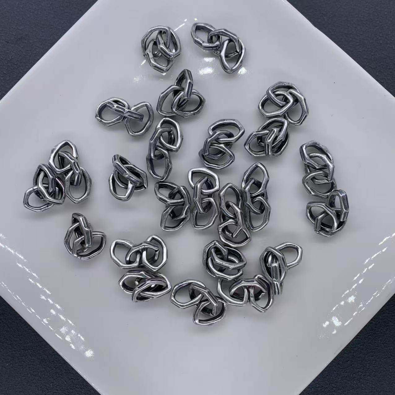 精工三七银三环延长链扣头配件手工DIY文玩时尚配饰佛珠串珠手链,饰品/流行首饰/时尚饰品新,扣,淘宝优惠券,粉丝福利购,淘宝优惠卷