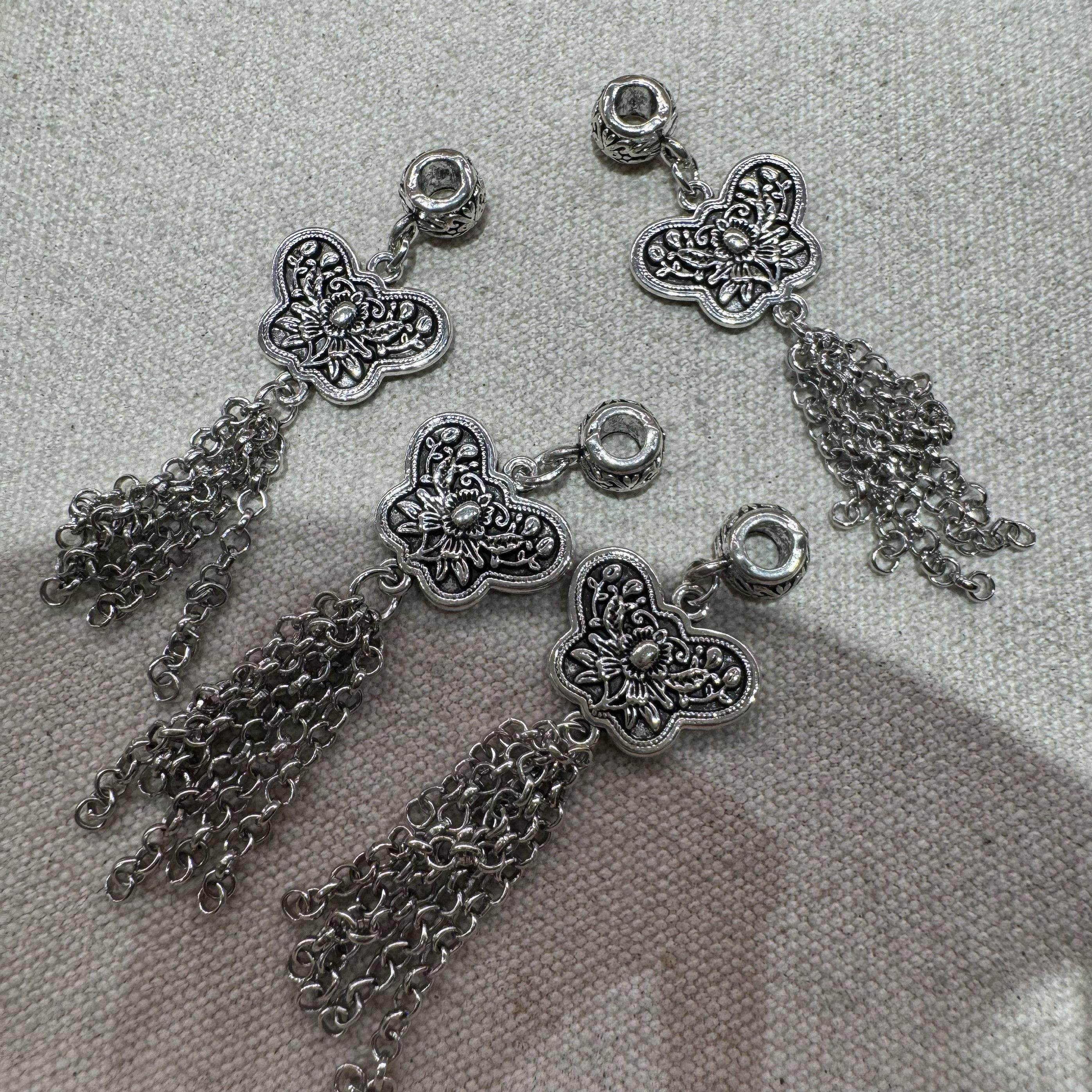 意工三七银复古风蝴蝶流苏 手工配饰配件手串手链,饰品/流行首饰/时尚饰品新,手饰/手串,淘宝优惠券,粉丝福利购,淘宝优惠卷