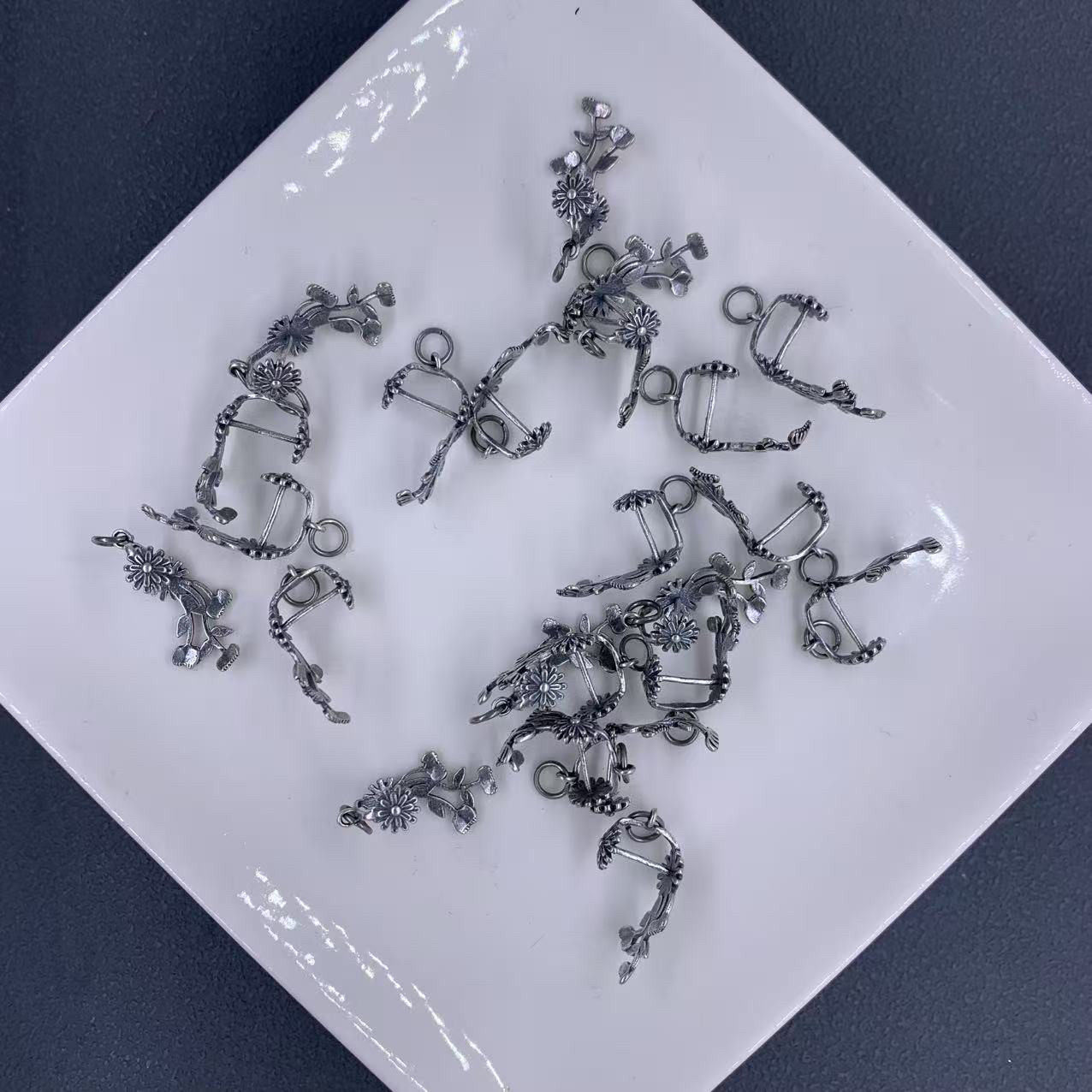 DIY精工三七老银雏菊卡扣配件手工编绳文玩佛珠手串项链串珠配饰,饰品/流行首饰/时尚饰品新,绳,淘宝优惠券,粉丝福利购,淘宝优惠卷