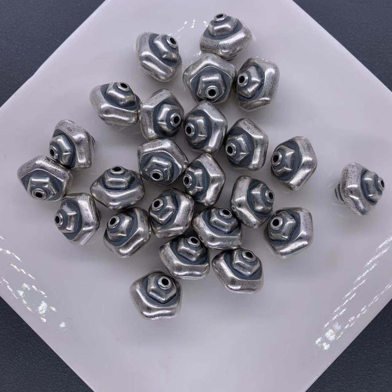 精工三七银飞碟星星隔珠配件手工DIY文玩佛珠配饰配件,饰品/流行首饰/时尚饰品新,手饰/手串,淘宝优惠券,粉丝福利购,淘宝优惠卷