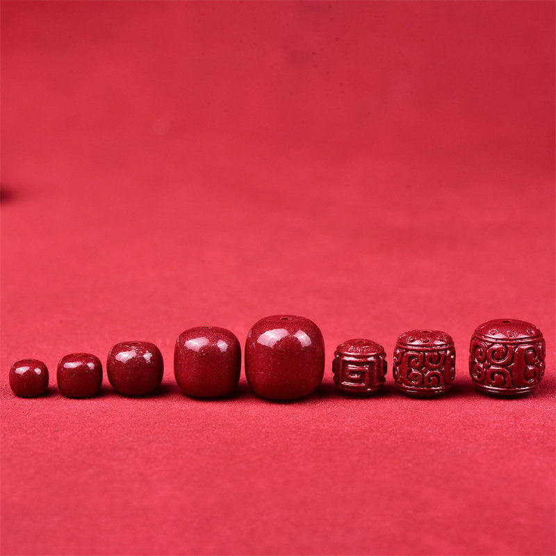 天然原矿朱砂回纹老型桶珠单珠紫金朱砂手链手串原创配饰配件饰品,珠宝/钻石/翡翠,手饰,淘宝优惠券,粉丝福利购,淘宝优惠卷