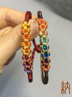 桃花结红手绳情侣闺蜜好运女手链