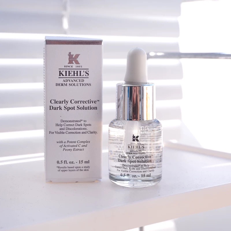 拯救暗黄肌！科颜氏淡斑精华液15ml 安白瓶精华 镁白提亮肤色保湿