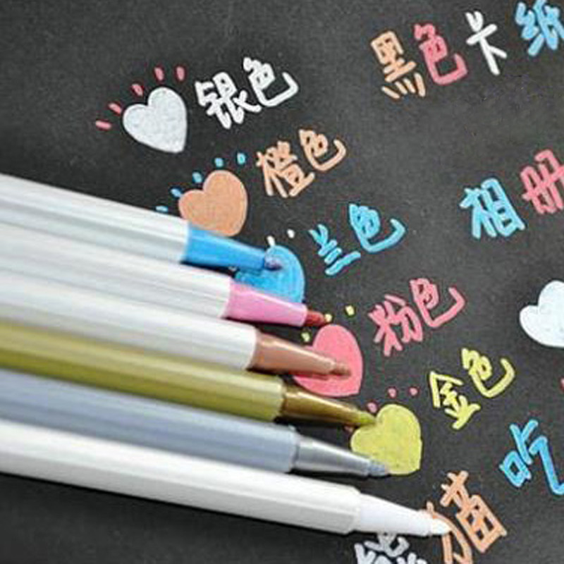 diy手账相册工具涂鸦书写彩色金属笔蕾丝胶带贴纸美化装饰角贴