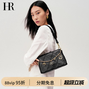 四季 HR赫蓮娜包包女士2025新款 百搭單肩包真皮高級(jí)感小香風(fēng)斜挎包