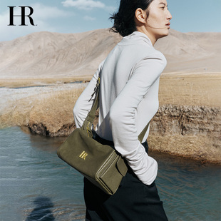 2025新款 HR赫莲娜包包女式 斜挎包植鞣牛皮高级感大容量通勤包