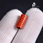 天然南红满肉直切隔片柿子红垫片金刚星月108颗DIY文玩手串配饰