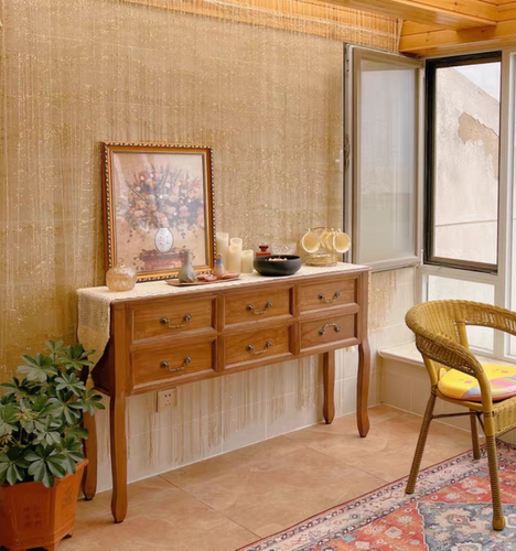 玄关台玄关柜餐边茶水柜实木复古