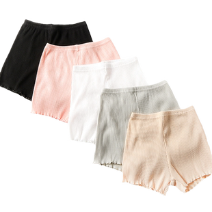 2条装安全裤防走光女夏纯棉薄款大码胖mm内外穿宽松保险打底短裤