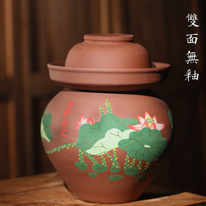 黄掌柜西蜀正品四川无釉无铅粗土陶泡菜坛子瓦坛陶罐酸菜坛子
