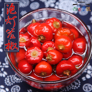 四川新繁泡菜泡灯笼椒朝天椒老坛泡制泡椒川菜泡椒牛蛙调料350g