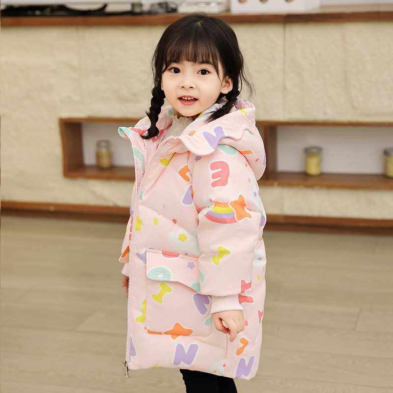 2023冬季新款儿童加厚卡通羽绒服