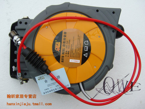 欧维尔OW-520气鼓自动卷管器气管卷轮座排管伸缩吊轮20米5*8mm