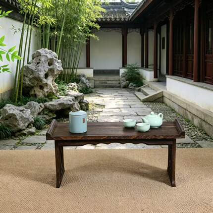 古风折叠桌中式茶桌飘窗桌矮桌炕桌榻榻米小茶几国学桌家用书法桌