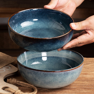 陶瓷8英寸法海钵碗实用饭碗面碗汤碗窑变陶瓷碗沙拉碗水果碗菜碗