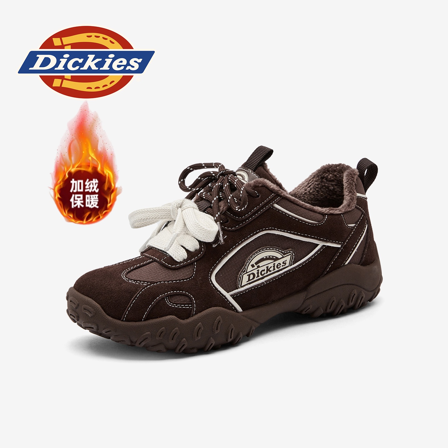 Dickies女鞋秋冬加绒棉鞋德训鞋