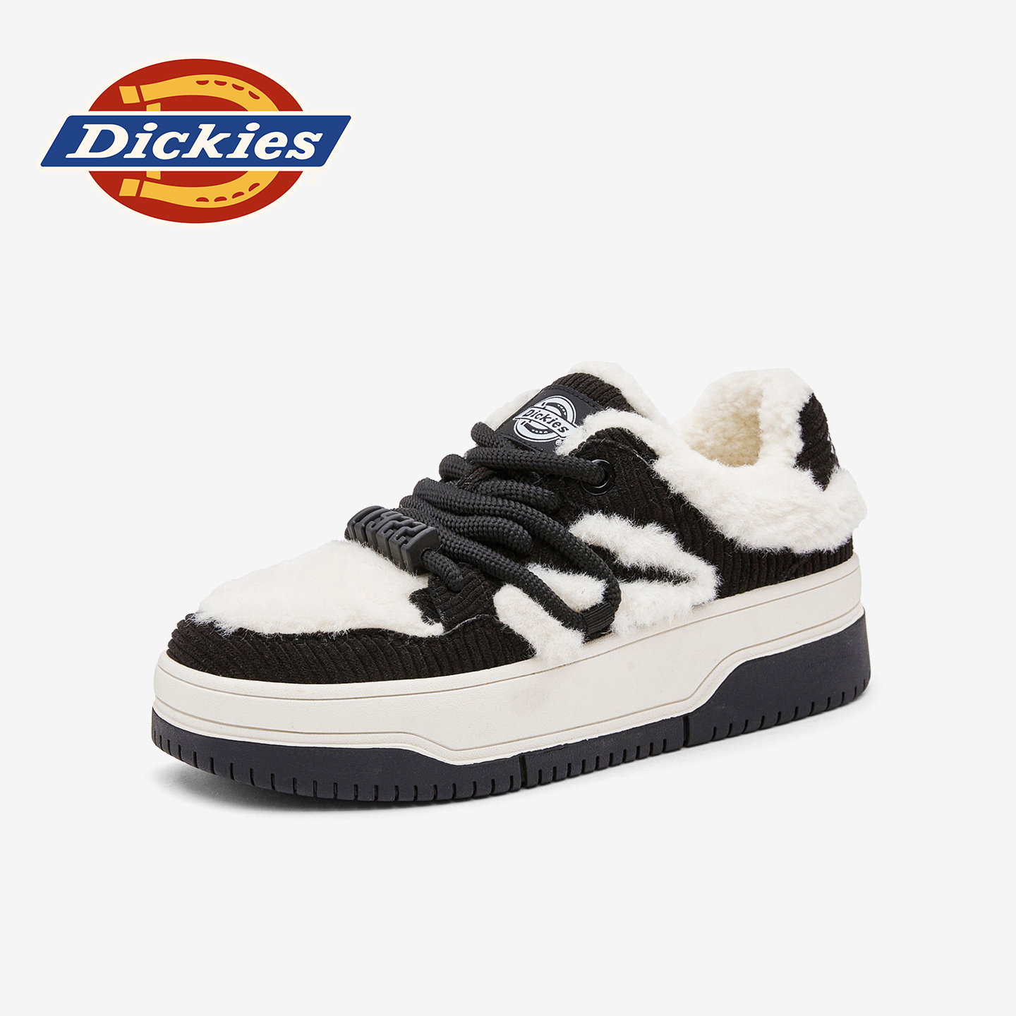 Dickies板鞋女2025冬季新款加绒棉鞋运动休闲鞋厚底百搭毛毛鞋子,女鞋,棉鞋,淘宝优惠券,粉丝福利购,淘宝优惠卷