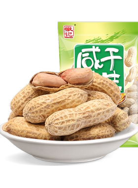 徽记咸干花生成都蒜香300g