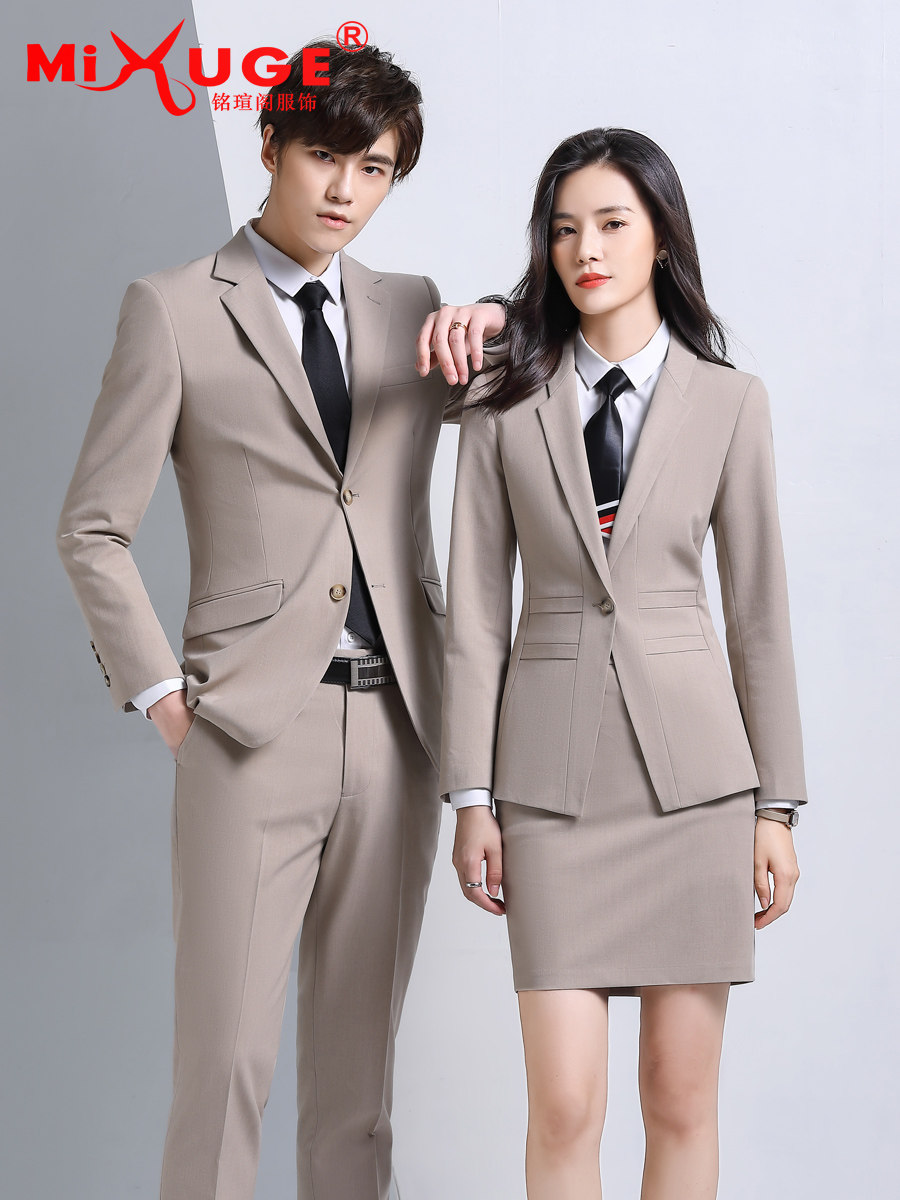 男女同款西装套装房地产工作服