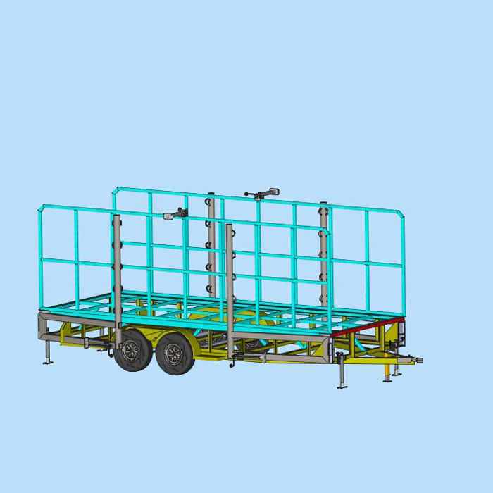 箱式拖车三维SW模型01200525图纸（STEP/SLDASM文件格式）