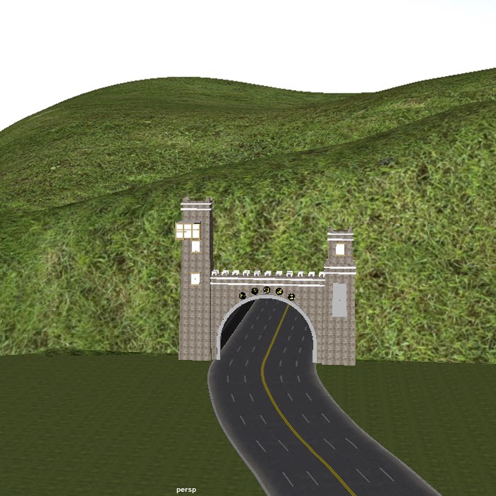 隧道模型三维图纸(mb/fbx文件格式)