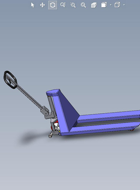 手动地牛拖车模型01200529三维图纸（SLDASM文件格式）