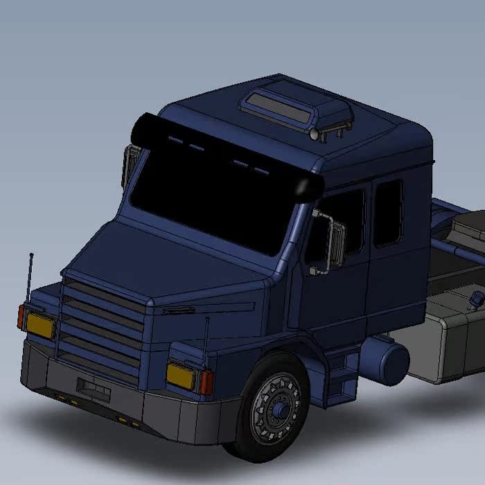 运输专用的大卡车设计模型01200507三维图纸（SLDASM 文件格式）