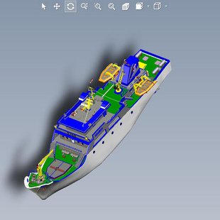 补给舰模型01200515三维图纸（CATPart文件格式）
