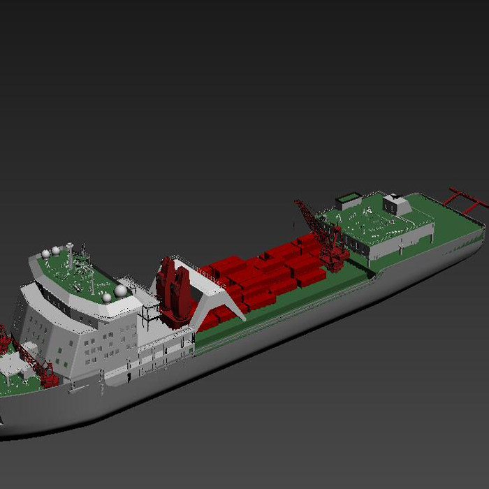 雪龙号船模型001200515三维图纸(3dmax/obj格式)