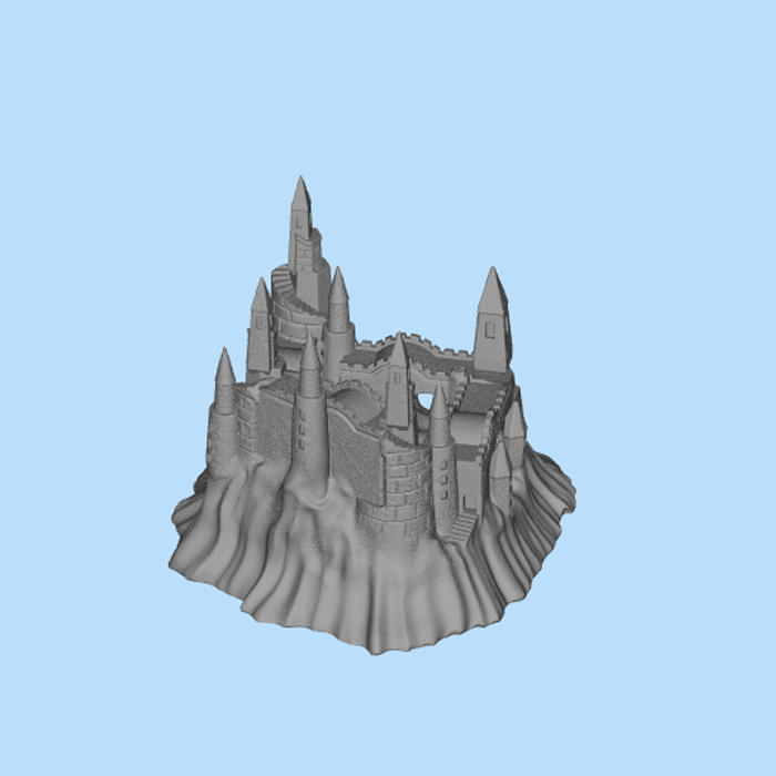 简单的stl城堡模型01200921三维图纸(stl格式)