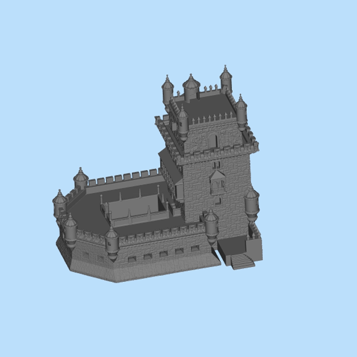 贝尔姆塔 建筑模型3d打印图纸(stl格式)