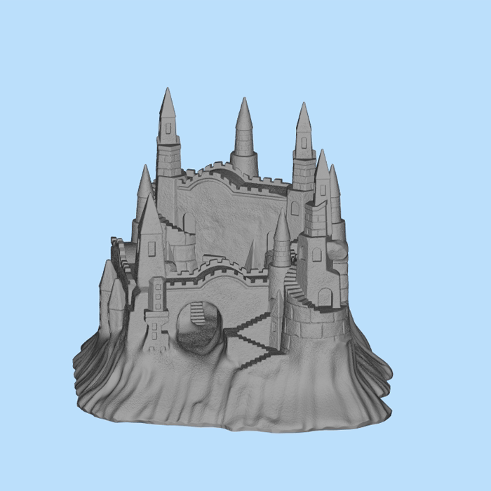 简单的stl城堡模型01200921三维图纸(stl格式)