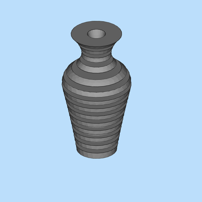 盛放美丽植物的花瓶01200908三维图纸（stl格式）