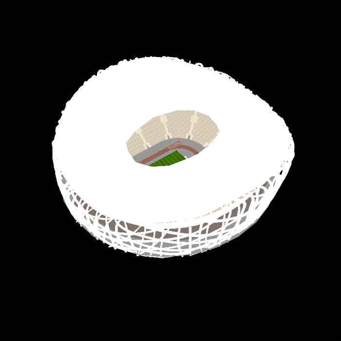 鸟巢体育馆模型01200730三维图纸(3dmax/obj格式)