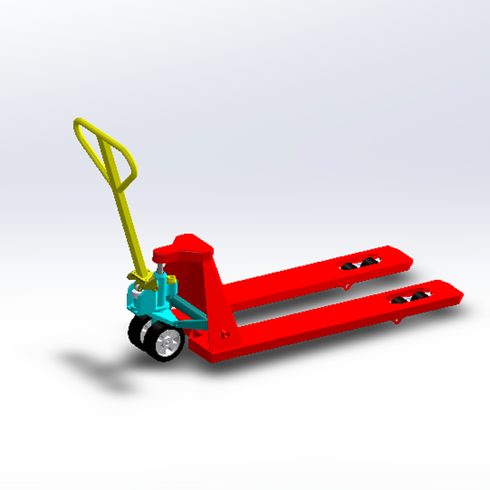 手动叉车模型01210204三维图纸(step/sldasm格式)