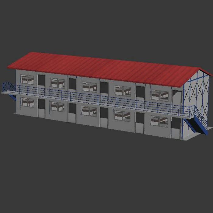 工人板房模型001200430(3DMAX/OBJ格式)