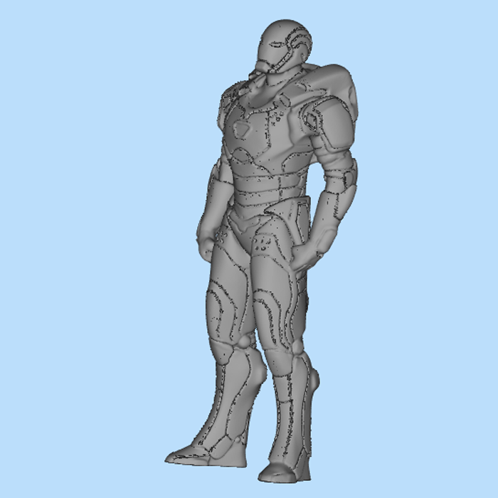 stl站着的钢铁侠模型01211108三维图纸(stl格式)