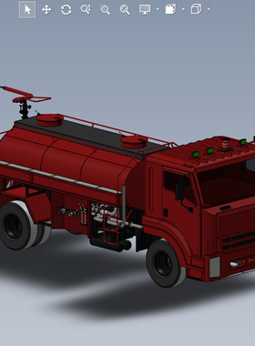 洒水车简易模型 01200610三维图纸（SLDPRT格式）