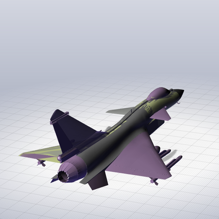 战斗机设计图纸01200917三维图纸(catpart/stp格式)