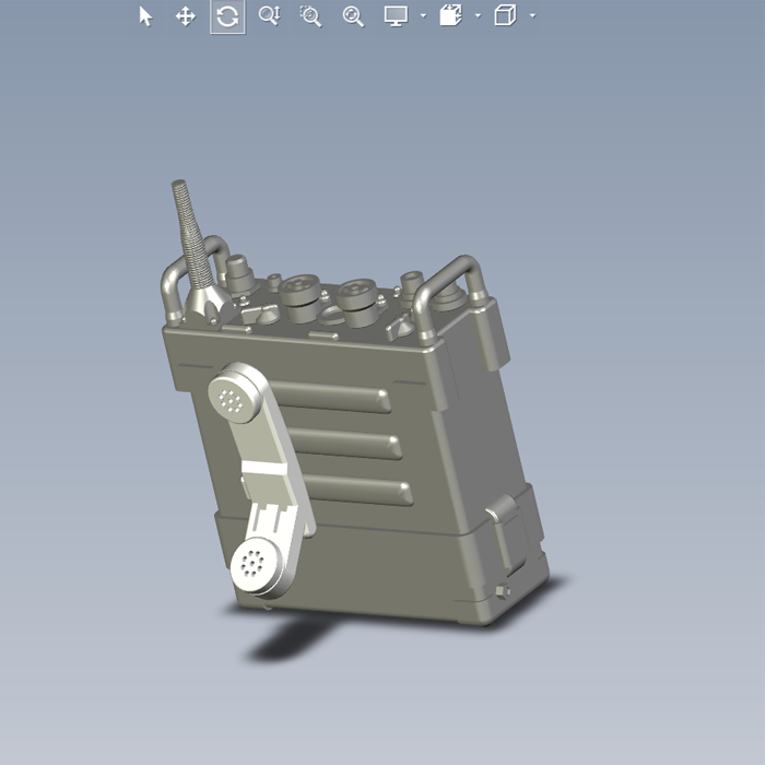 二战对讲机模型01200708三维图纸（STP/PRT文件格式）