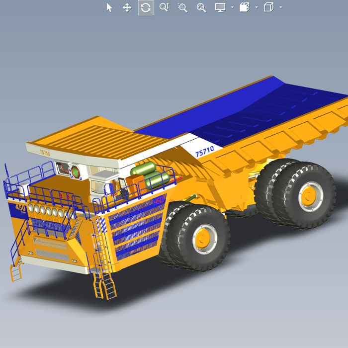 贝拉兹75710矿用采矿车模型01201017三维图纸(stp格式)