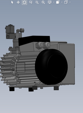 莱宝真空泵SV16B01200628三维图纸（SLDASM文件格式）