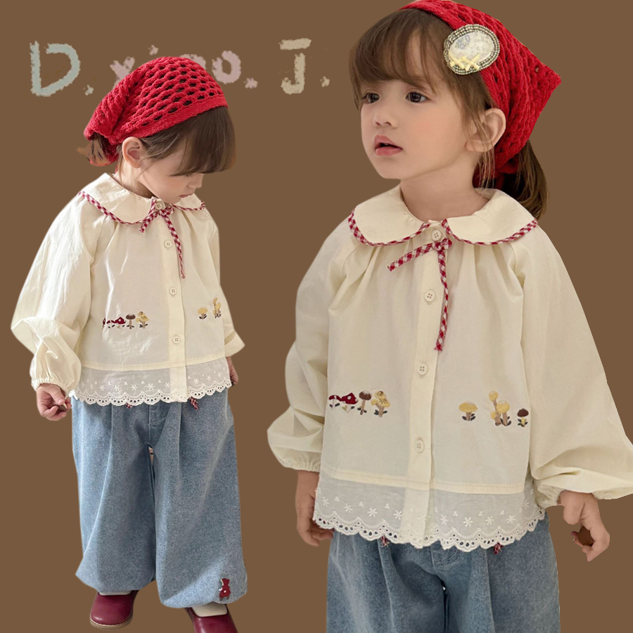 女童韩版柔软舒适灯笼裤牛仔裤