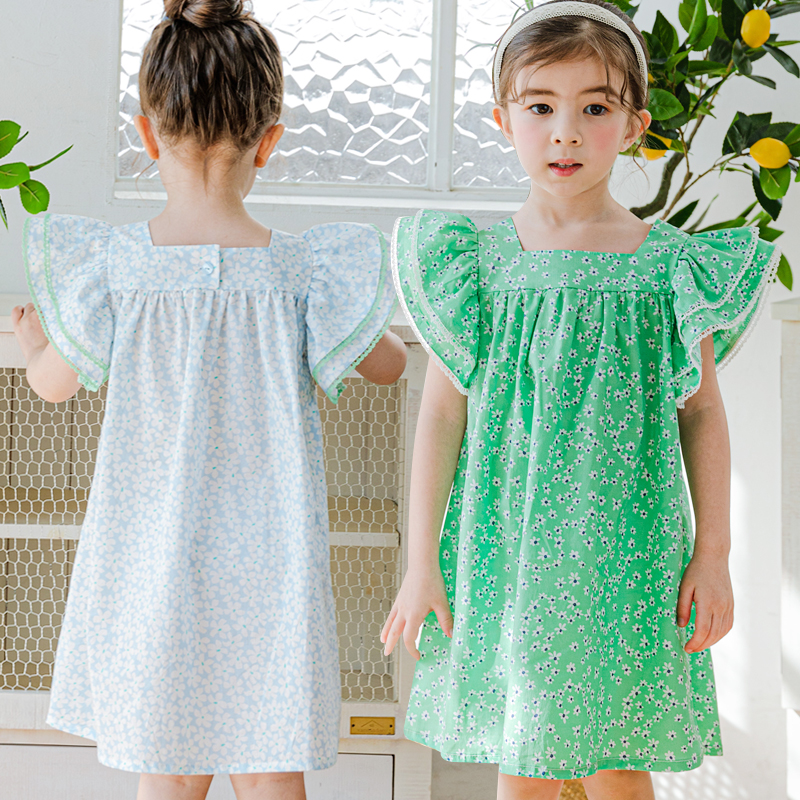 贝贝祖女A字韩版夏轻薄连衣裙