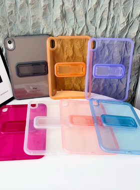 无盖单壳 适用 2025 iPad Pro Air Mini 6 5 9.7/10.2/10.9/11 透明支架软壳硅胶平板tpu保护套 批 发