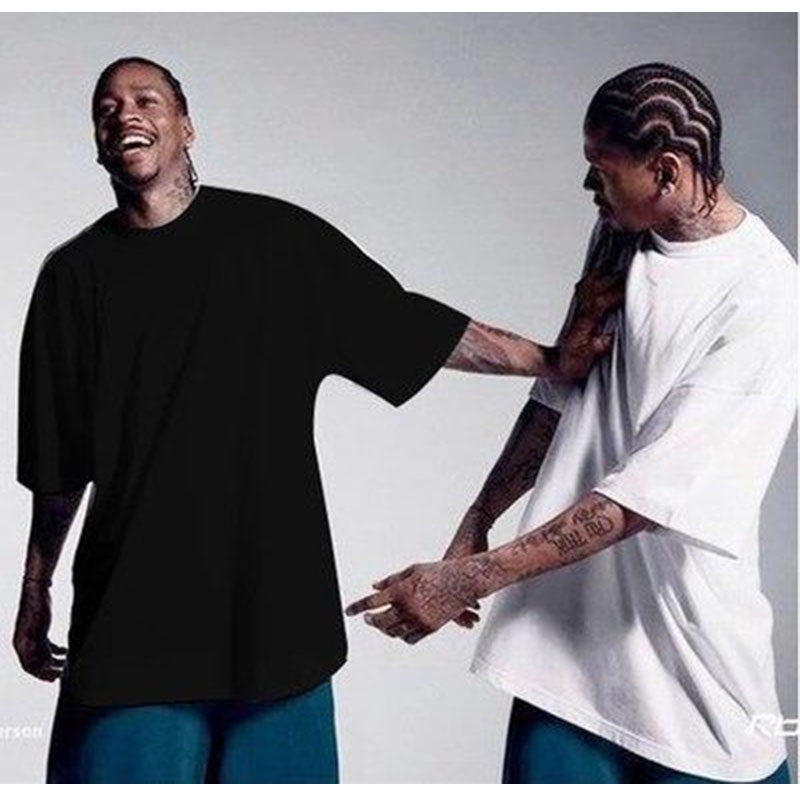 轩尧耐克泰夏季特大码纯棉男装圆领短袖t恤纯色运动嘻哈街舞超大|msdalam kategori Pakaian Lelaki, baju-T - dari Buy2taobao.com untuk memberikan perkhidmatan ejen Taobao profesional membeli