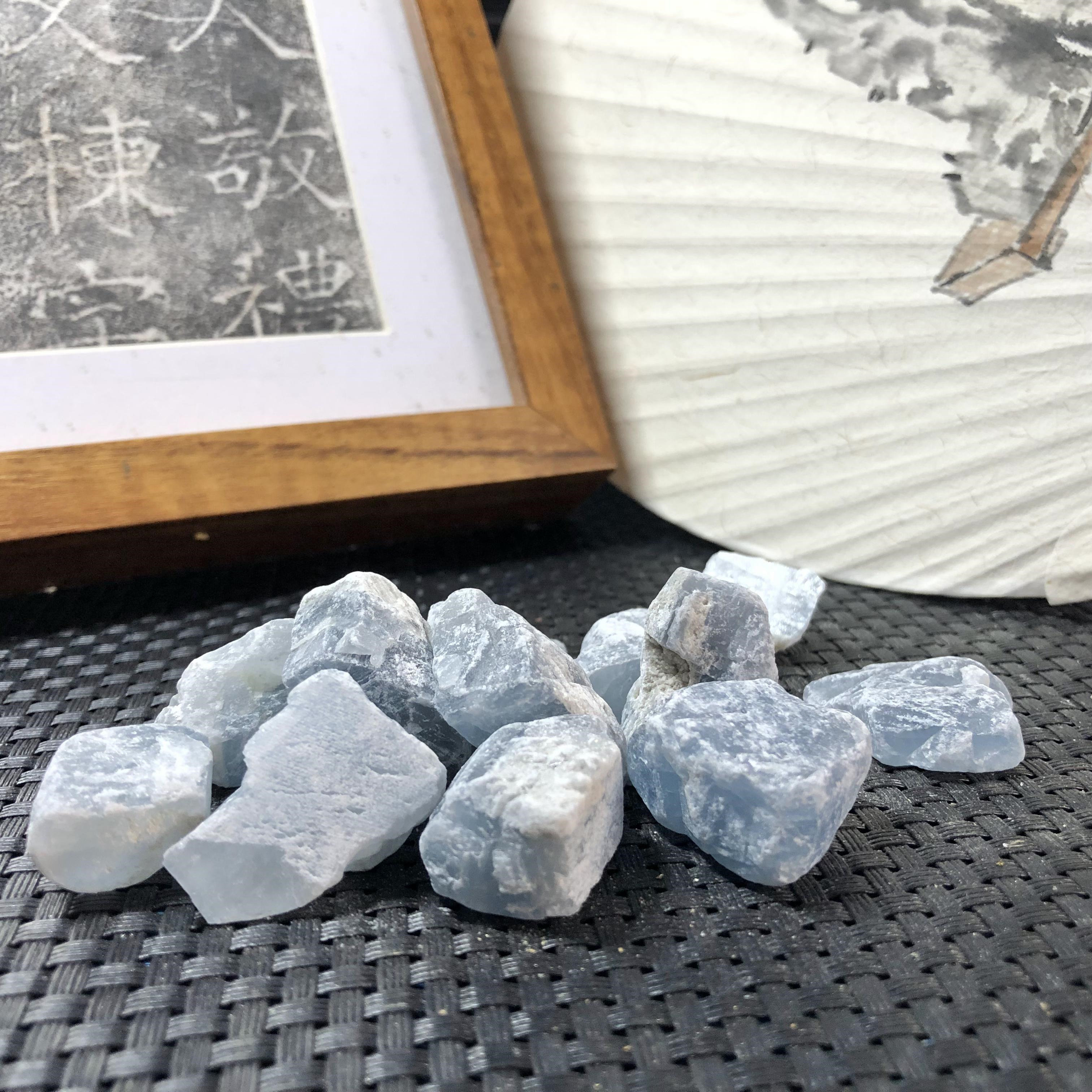 散货重晶石天然矿物晶体标本盒子猫矿石能量石矿晶石地质标本科普