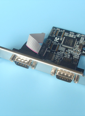 pcie串口卡PCI-E转2串口RS232工控扩展卡MCS9900 AX99100亚信芯片