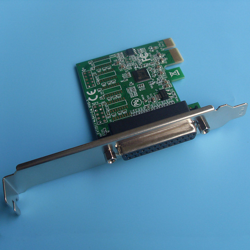 PCI-E并口卡LPT打印机接口线切割雕刻机工业级全高半高挡板2U机箱