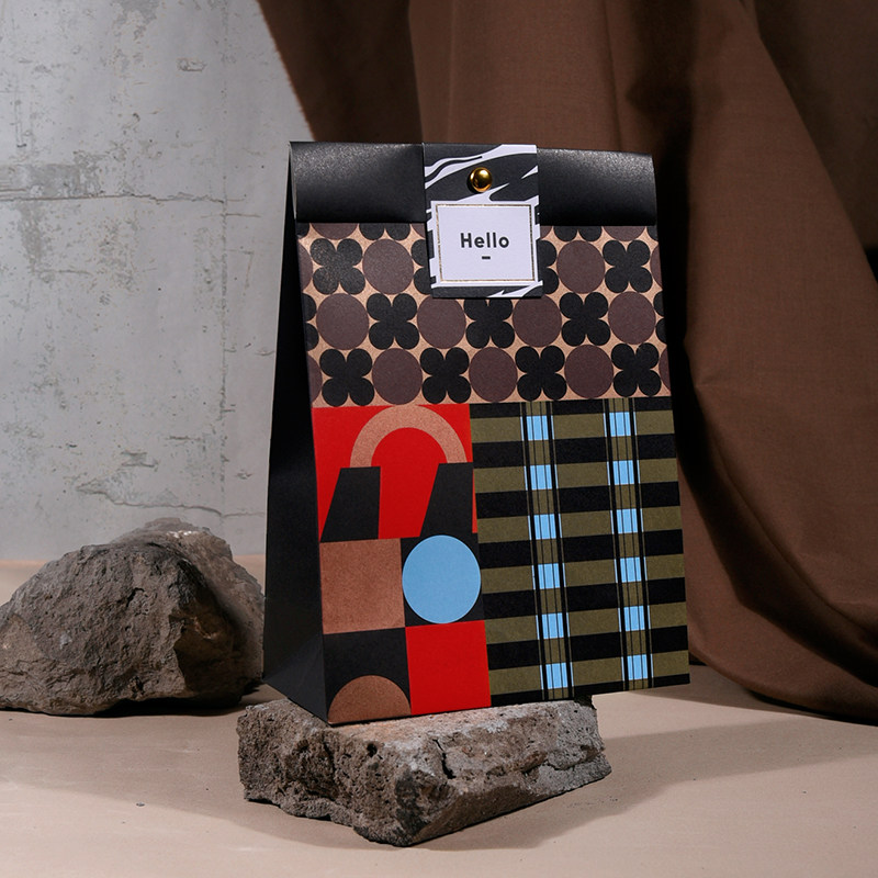 【现货】PaperPlay 原创中古几何 伴手礼袋生日节日礼物包装袋,文具电教/文化用品/商务用品,包装纸/蜂窝纸,淘宝优惠券,粉丝福利购,淘宝优惠卷